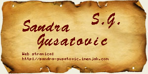 Sandra Gušatović vizit kartica